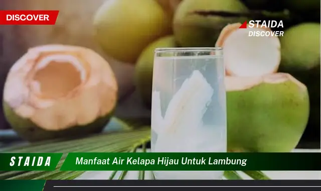 Temukan 7 Manfaat Air Kelapa Hijau Untuk Lambung yang Jarang Diketahui