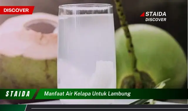 manfaat air kelapa untuk lambung