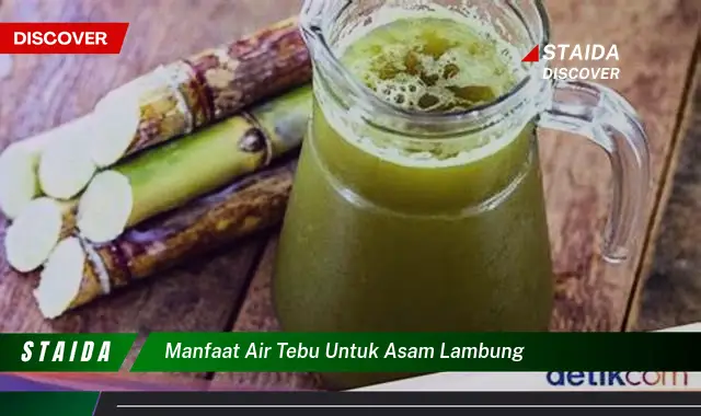 7 Manfaat Air Tebu untuk Asam Lambung yang Jarang Diketahui