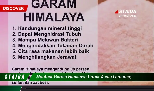 7 Khasiat Garam Himalaya untuk Lambung yang Jarang Diketahui