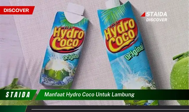 Temukan Manfaat Hydro Coco untuk Lambung: Rahasia Kesehatan Lambung yang Jarang Diketahui