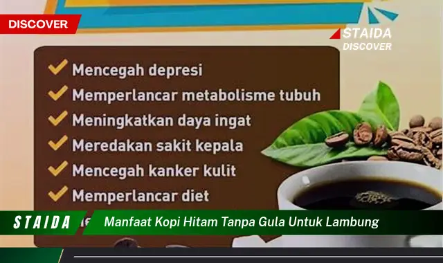 Temukan Manfaat Kopi Hitam Tanpa Gula untuk Lambung yang Jarang Diketahui