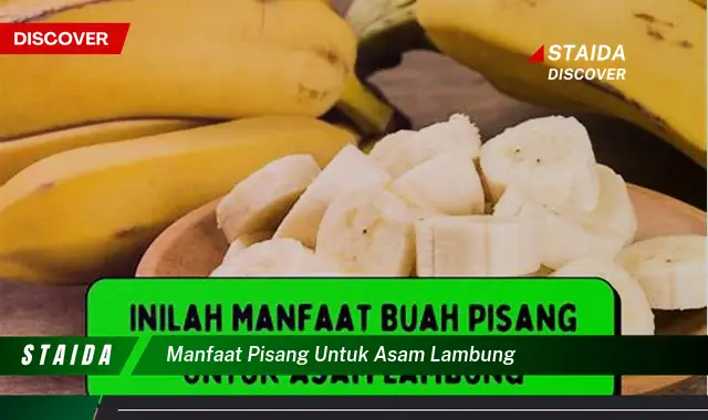 Temukan Manfaat Pisang untuk Asam Lambung yang Jarang Diketahui