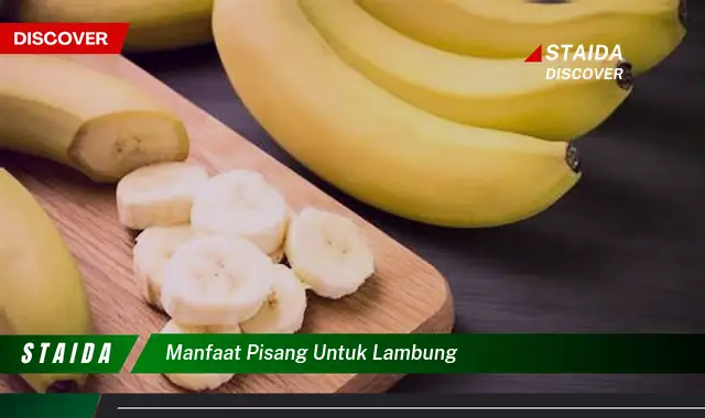 Temukan Manfaat Pisang untuk Lambung yang Jarang Diketahui