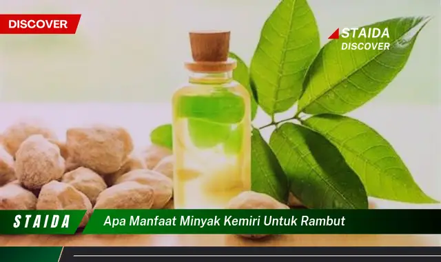 apa manfaat minyak kemiri untuk rambut