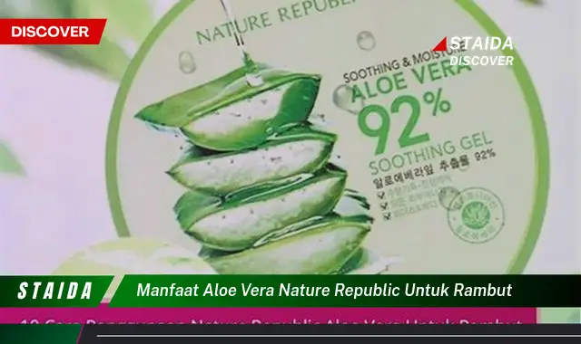 Temukan 7 Manfaat Aloe Vera Nature Republic untuk Rambut yang Jarang Diketahui