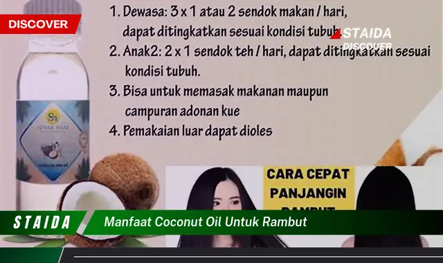 Temukan 5 Manfaat Minyak Kelapa untuk Rambut yang Jarang Diketahui