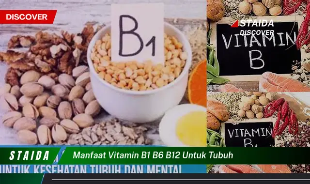 Temukan 7 Manfaat Vitamin B1, B6, B12 untuk Tubuh, Jarang Diketahui!