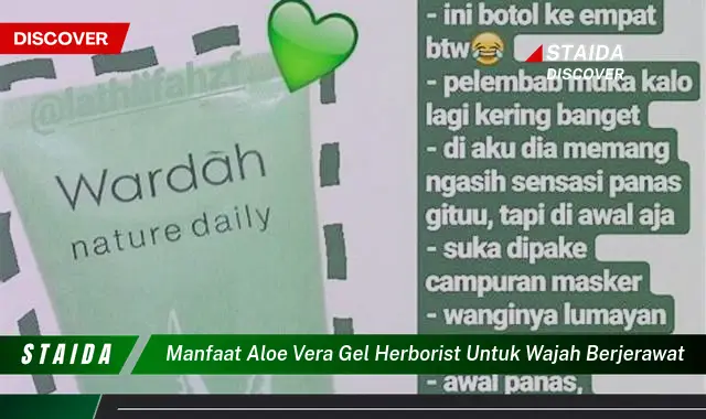 Temukan Manfaat Gel Lidah Buaya Herborist yang Tak Terduga untuk Wajah Berjerawat