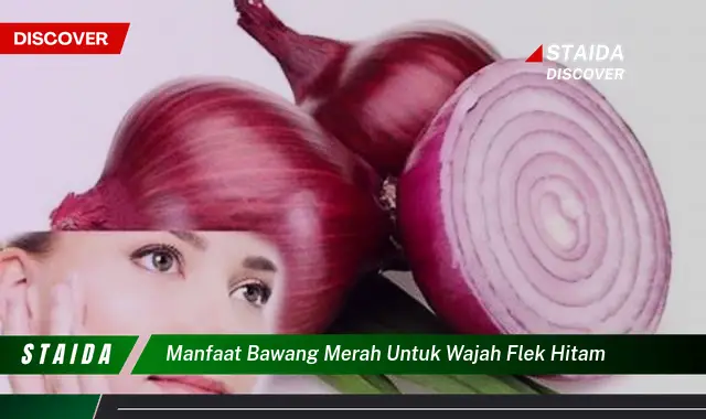 Temukan Manfaat Bawang Merah untuk Wajah Flek Hitam yang Jarang Diketahui