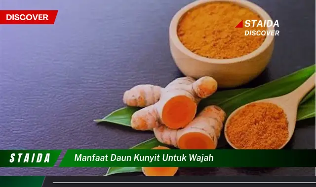 Temukan 7 Manfaat Daun Kunyit untuk Wajah yang Jarang Diketahui