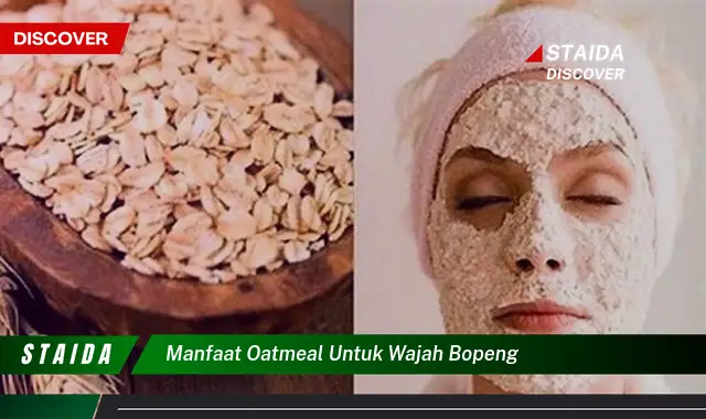 Temukan Manfaat Oatmeal untuk Wajah Bopeng yang Jarang Diketahui