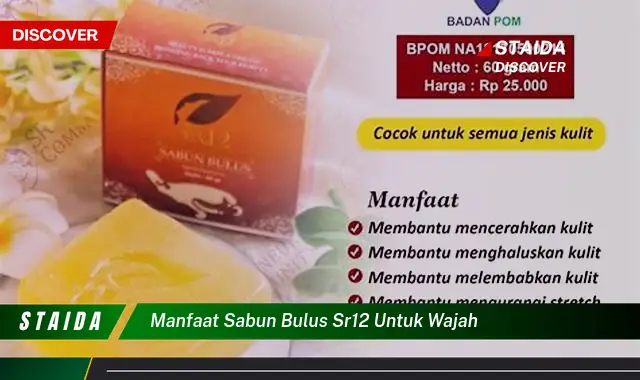 Manfaat Sabun Bulus SR12 untuk Wajah yang Perlu Diketahui