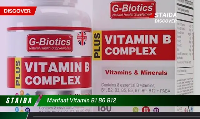 Temukan Manfaat Vitamin B1, B6, dan B12 yang Jarang Diketahui