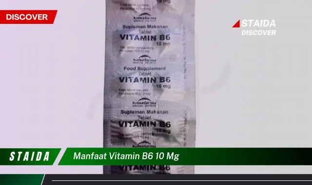 Temukan Manfaat Vitamin B6 10 mg yang Perlu Anda Ketahui