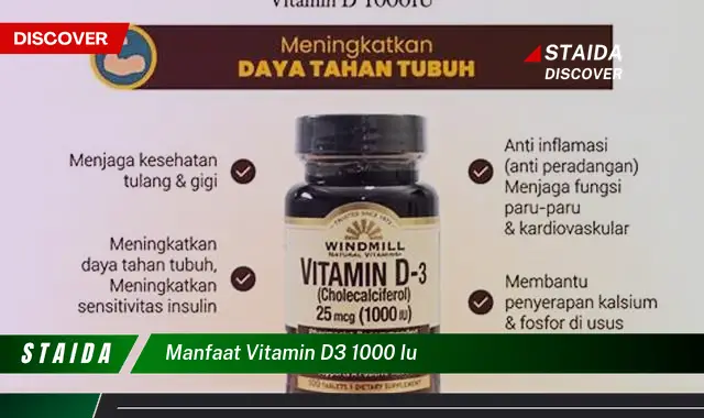 Manfaat Vitamin D3 1000 Iu