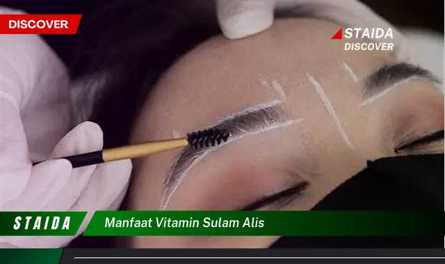 Temukan Manfaat Vitamin Sulam Alis yang Wajib Diketahui