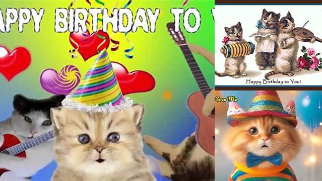 ♥ ♥ ♥ Cats singing Happy Birthday ♥ ♥ ♥ - YouTube