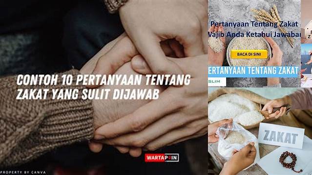 10 Pertanyaan Tentang Zakat Yang Sulit