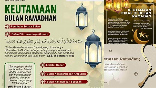 10 Hal Penting tentang 3 keutamaan ramadhan dan Berkah Idul Fitri