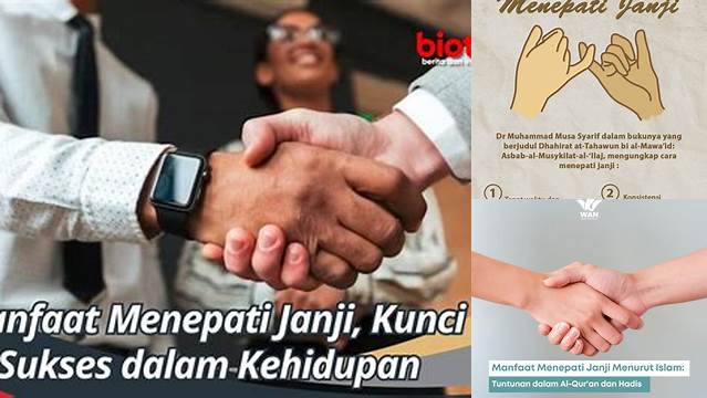 Temukan 4 Manfaat Menepati Janji yang Jarang Diketahui Padahal Sangat Penting Anda Ketahui