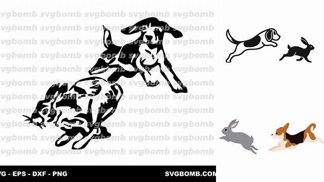 Beagle Chasing Rabbit SVG: Cute Designs & Creative Uses