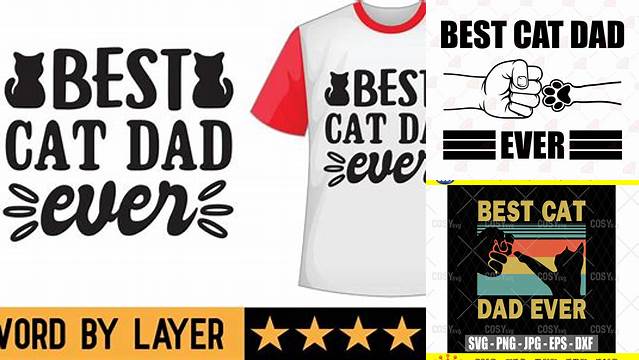 Best Cat Dad Ever SVG, Cat SVG