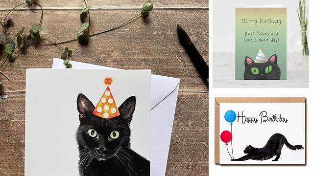 Black Cat Birthday Greeting Cards | Zazzle