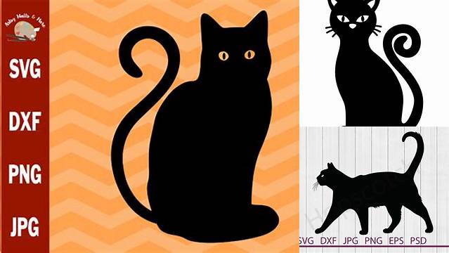 Black Cat SVG cutting files for cricut halloween svg cut files free