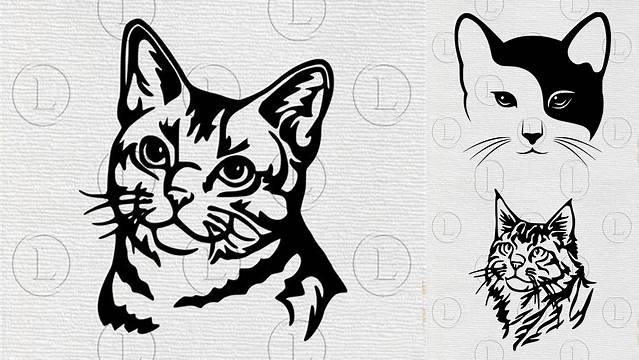 Cat Face Svg Cat Vector Graphics-cat Animal Clip Art Cat - Etsy Singapore