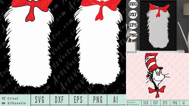 Cat in the hat belly Vector SVG EPS DXF PNG AI instant download