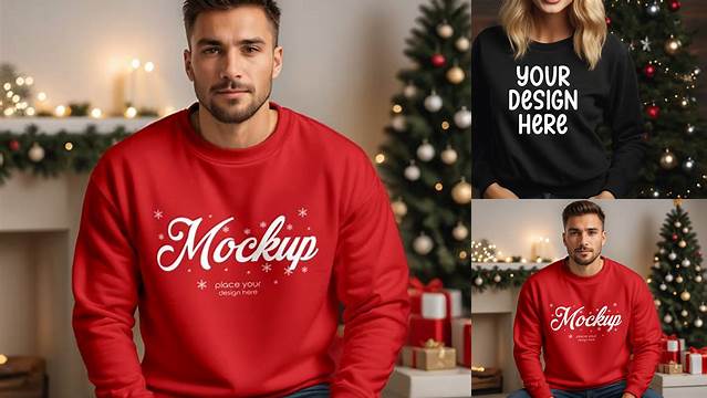 Christmas Sweatshirt Mockup
