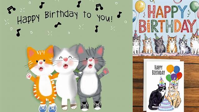 Disco Cats Happy Birthday Greeting Card | Cards | Love Kates