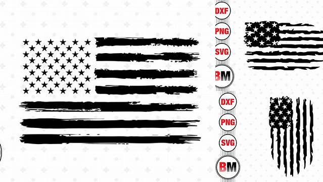 Distressed American Flag SVG, PNG, DXF Files By Bmdesign | TheHungryJPEG