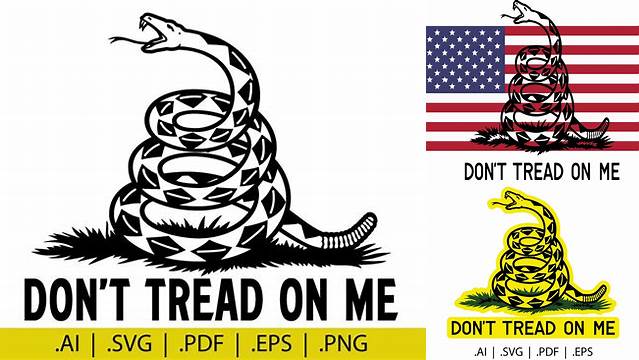 Dont Tread on Me American Flag Tribute Svg-eps-dxf-pdf File - Etsy