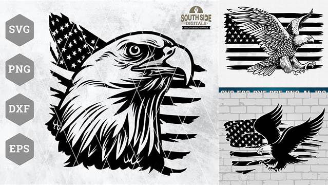 Eagle With American Flag Svg American Flag Svg Eagle Svg - Etsy