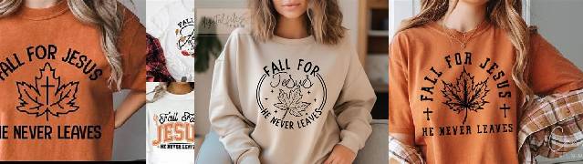 Fall On Jesus SVG: Autumn & Fall Y'all Cut Files