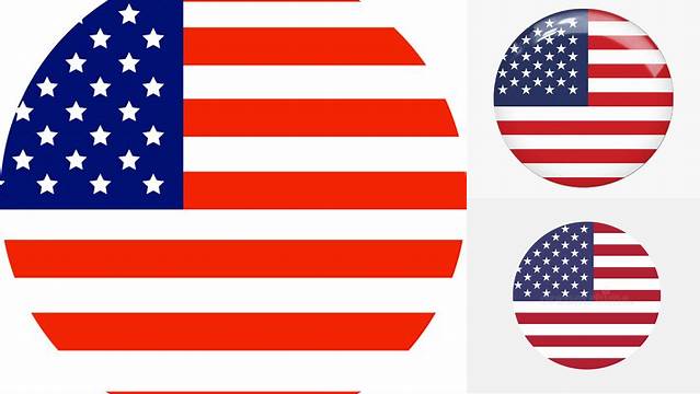 Flag Usa United States Circular Flag Stock Vector (Royalty Free