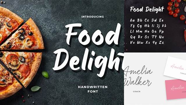 Free Food Delight Script Font Download For Delicious Designs