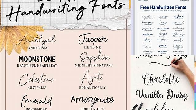 Free Cursive Fonts: Download Handwriting Fonts Now!