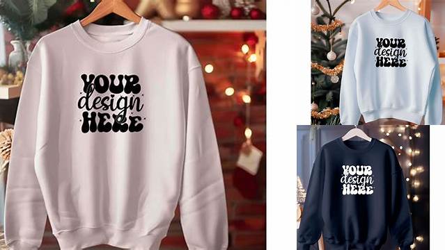 Gildan 18000 Hanging Sweater Mockup