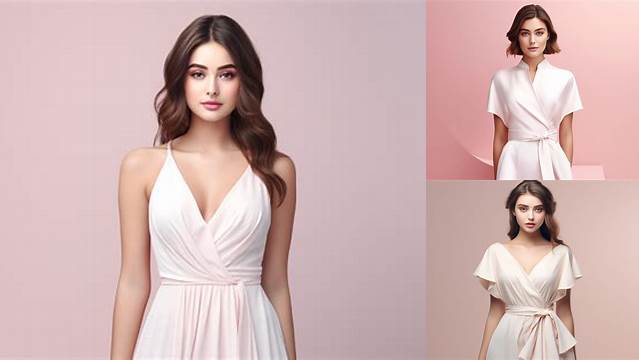 Girl Blank Dress Mockup Picture