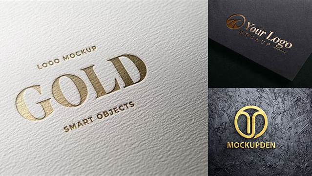 Gold Logo Mockup