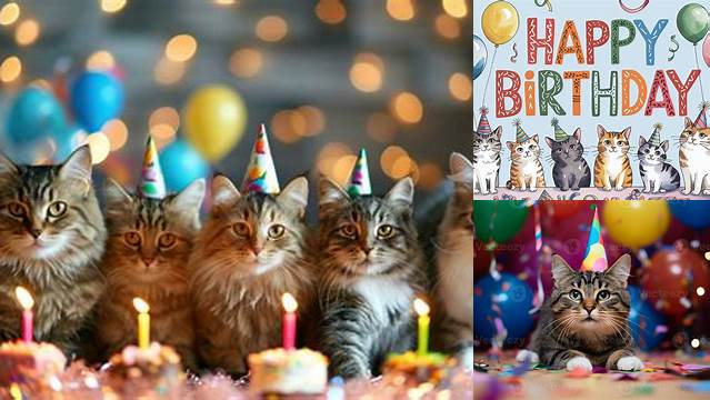 Happy Birthday Cats - Foto Kolekcija