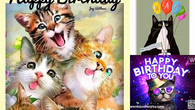 Happy Birthday Images, Happy Birthday To You, Nice Picture Quotes, Cat