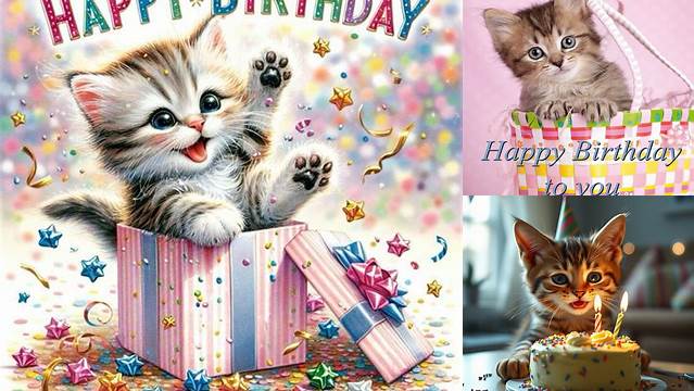 Happy Birthday Kitten Picture #123485776 | Blingee.com