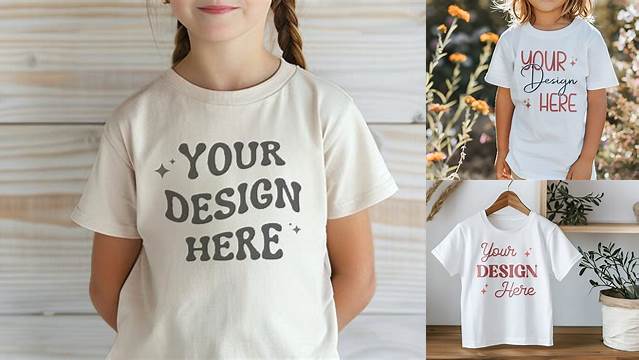 Kids Bella Canvas 3001T T-Shirt Mockup