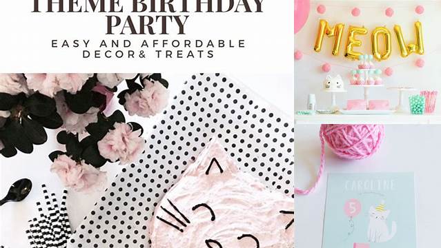 Kitty Cat Birthday Party - Bloom Designs