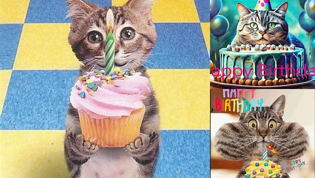 Meow Happy Birthday Gif Pictures, Photos, and Images for Facebook