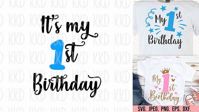 My 1st Birthday SVG My First Birthday SVG Birthday SVG File - Etsy